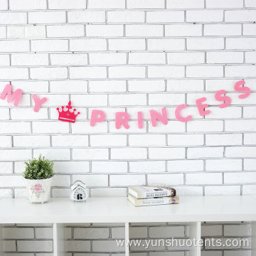 Princess Felt String Wall Hanging Birthday Ornaments